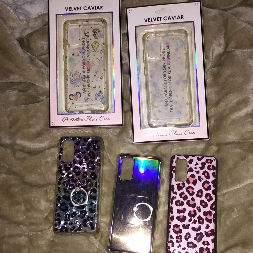 Velvet caviar bundle of cases for Samsung s20